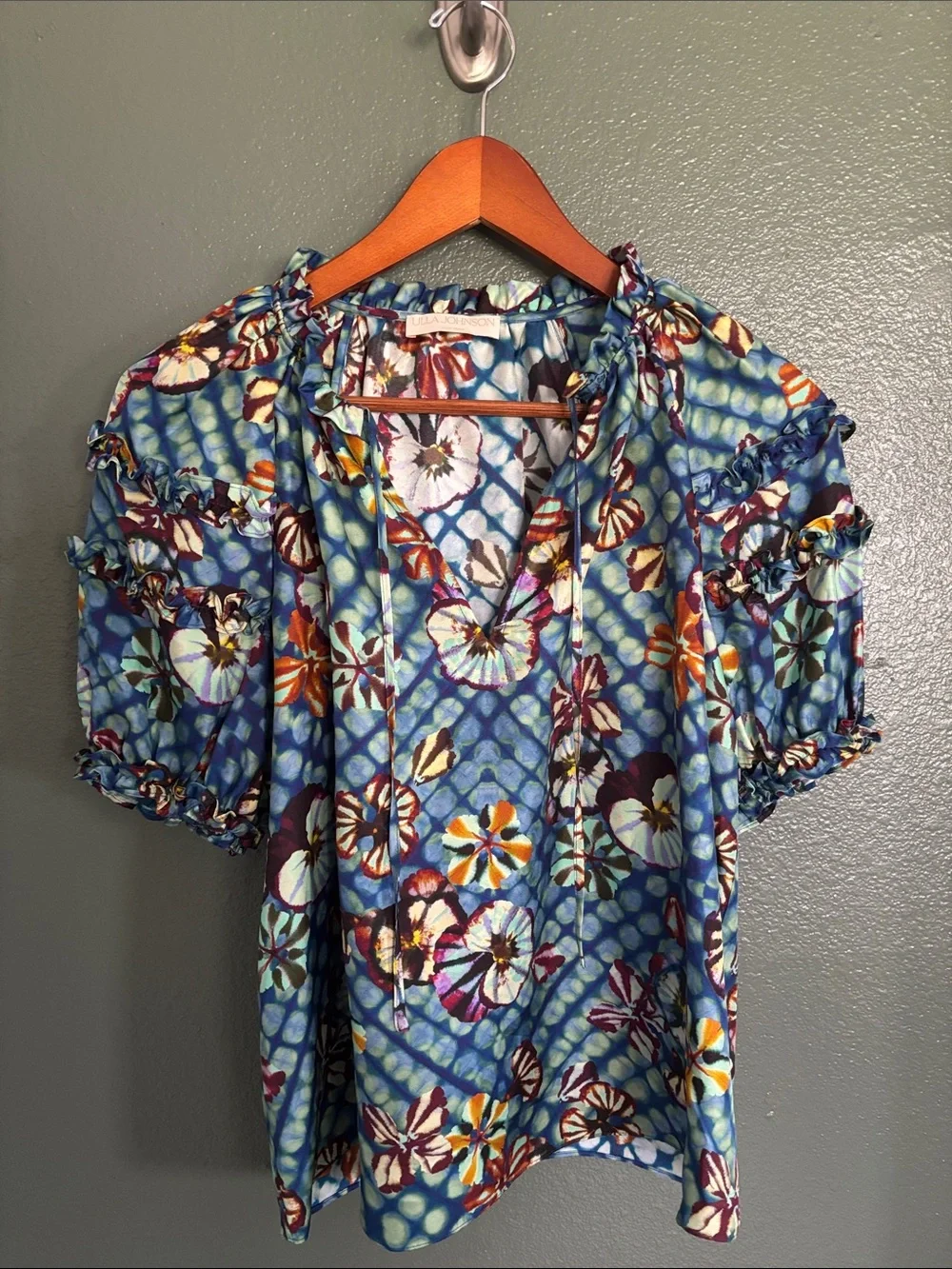 Ulla Johnson Annabelle Floral Puff Sleeve Top